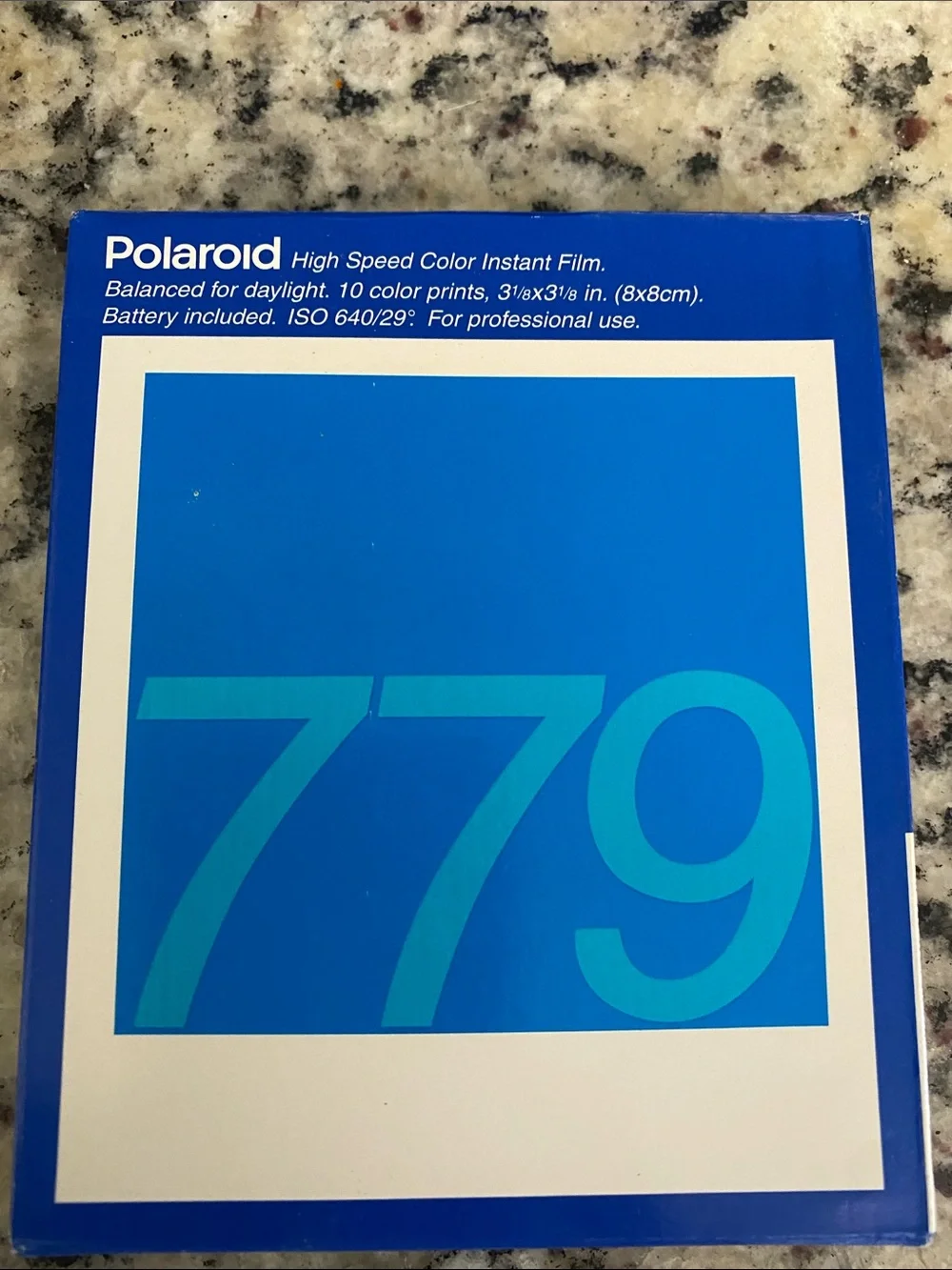 Polaroid Blue 779 Instant Film Boxes (lot of 6)